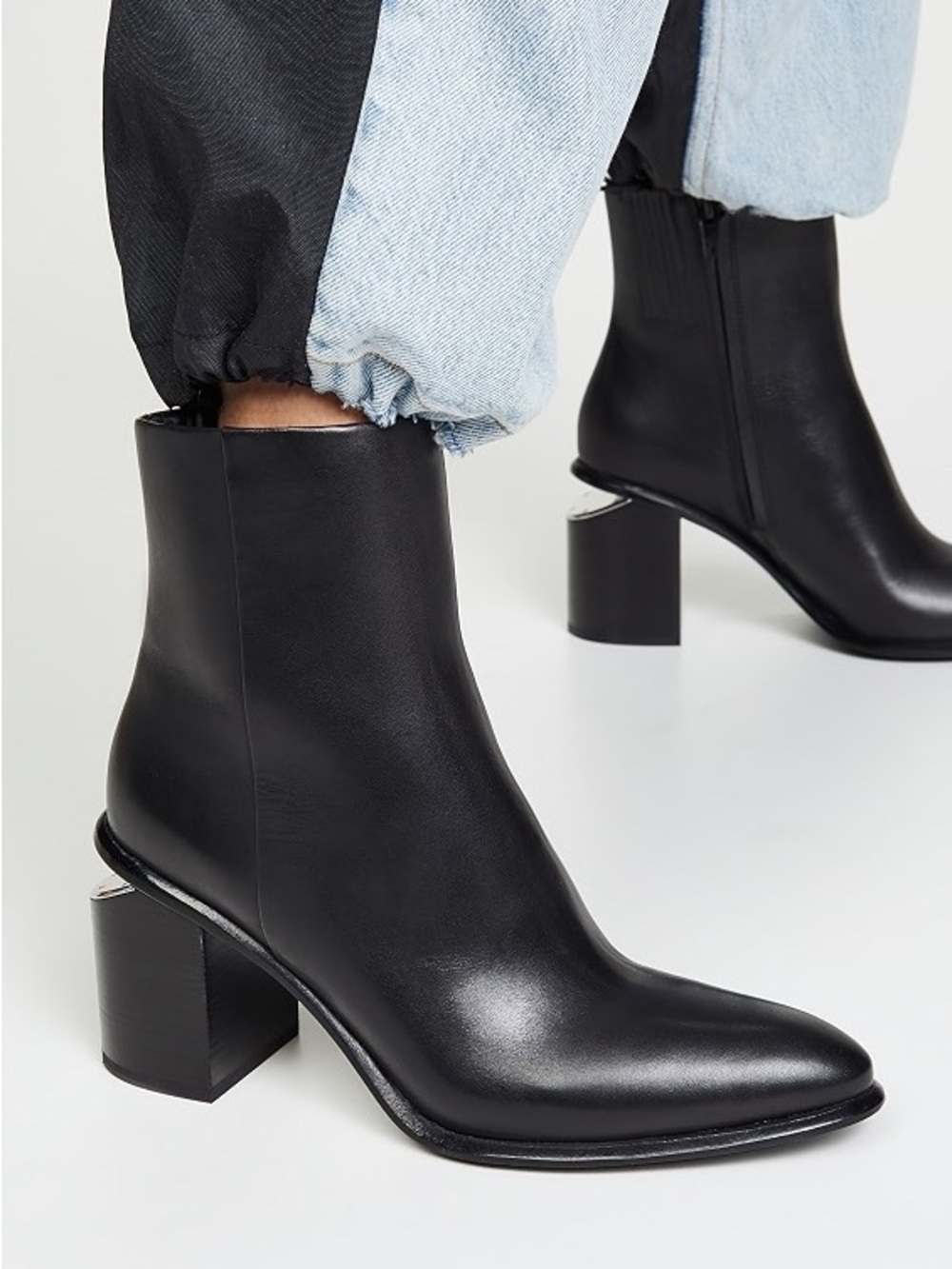 Alexander Wang Anna Calf Block-Heel Boots